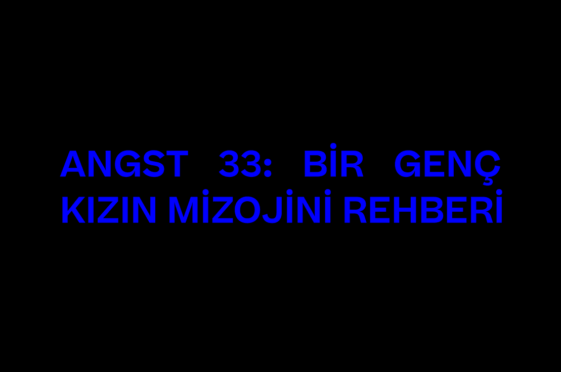 ANGST 33: BİR GENÇ KIZIN MİZOJİNİ REHBERİ