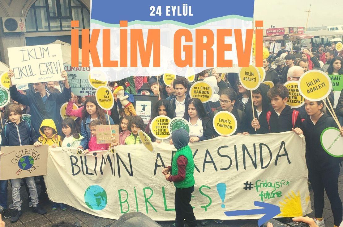 24 Eylül Küresel İklim Grevi'nde İklim için Birleşiyoruz!