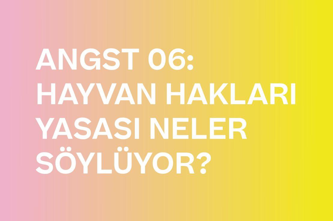 🐾 ANGST 06: HAYVAN HAKLARI YASASI NELER SÖYLÜYOR?