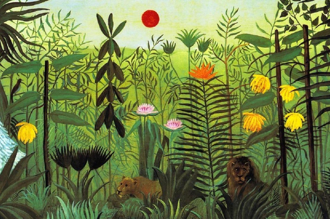 Exotic Landscape - Henri Rousseau (1910)