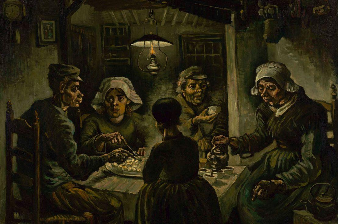 Vincent Van Gogh- Patates Yiyenler,  82 x 114 cm, yağlıboya, 1885