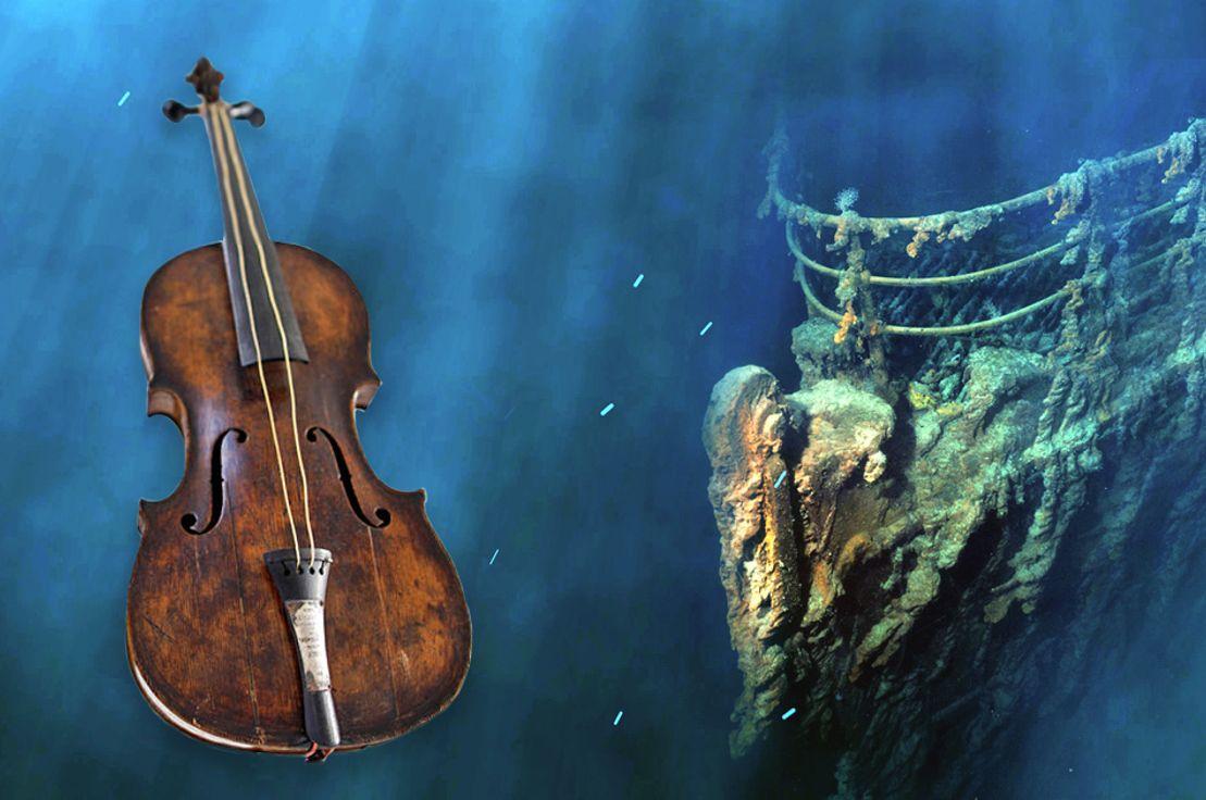 Titanik orkestra lideri Wallace Hartley'in enkazdan çıkarılan kemanı | Kaynak: The Vintage News
