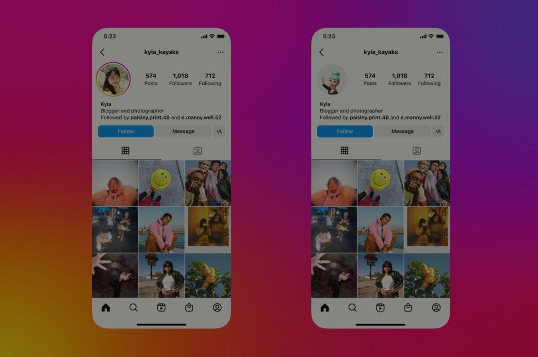 No:533 Instagram resim ile avatar arasında geçiş yapmayı sağlayan yeni dinamik profil fotoğrafı özelliğini tanıttı.