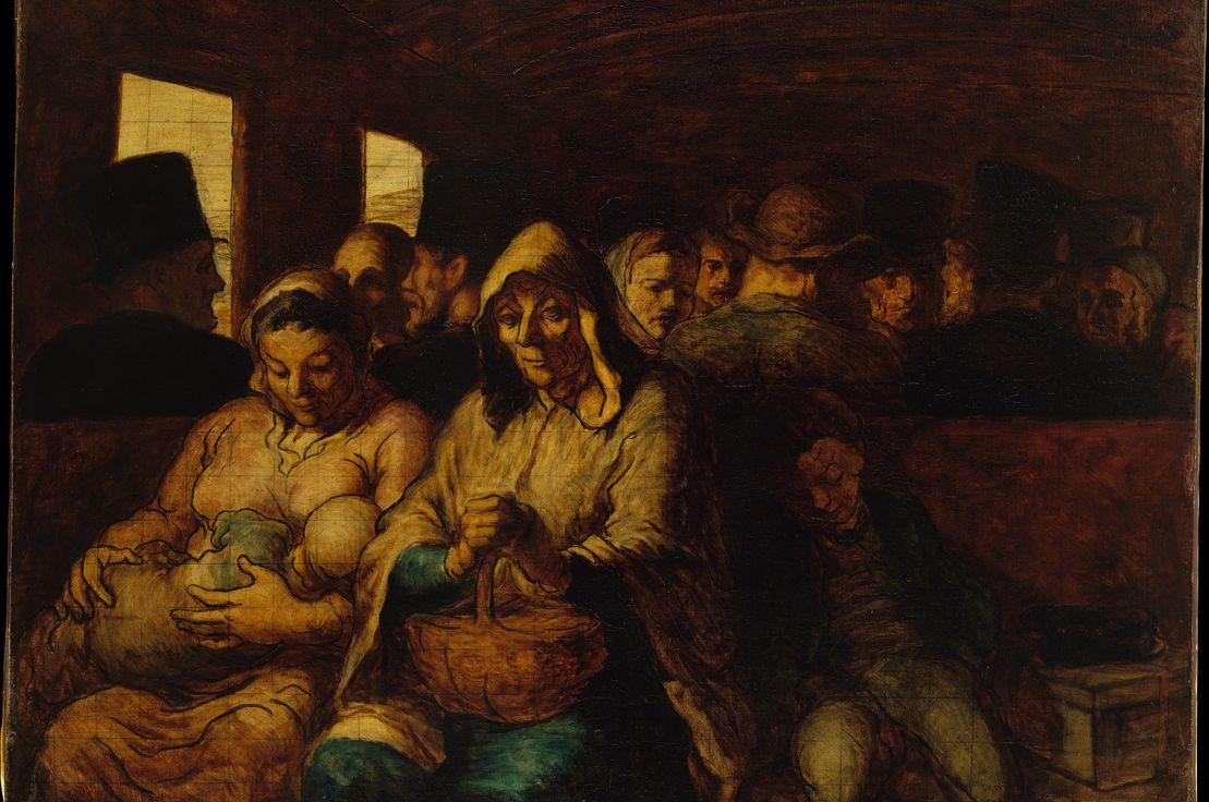  Honoré Daumier, Le Wagon de troisième classe, 1862