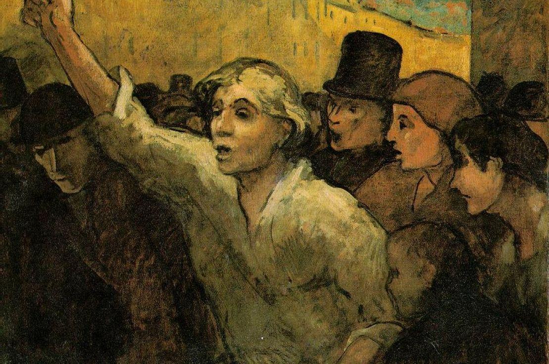 Honore Daumier, The Uprising, 1848