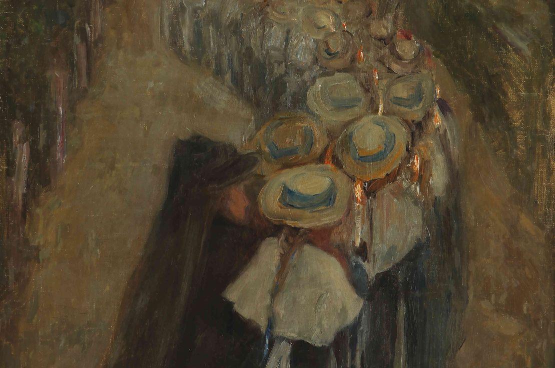 Lev Alperovich. Funeral of a grammar-school girl