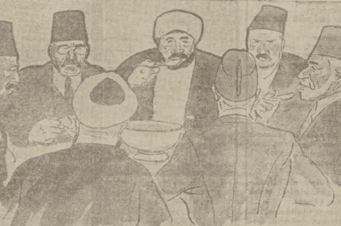 Eski ramazanlarda bir iftar sofrası