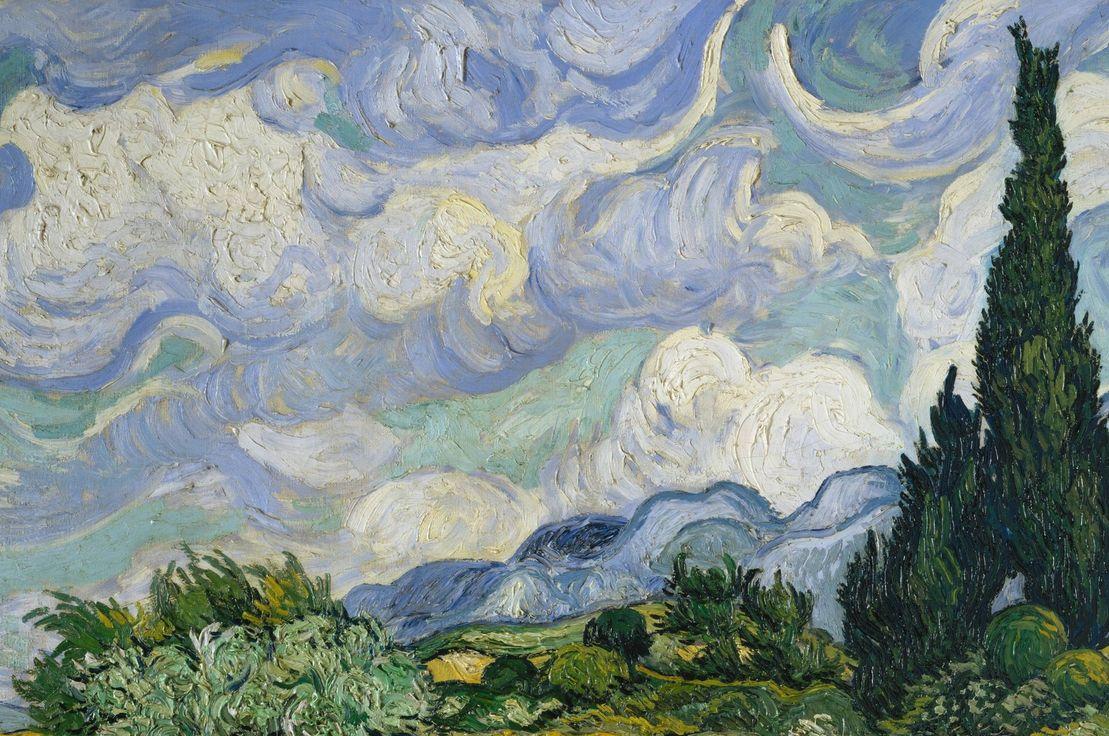 Wheat Field with Cypresses, Vincent van Gogh