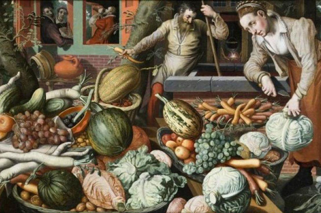 Pieter Aertsen'dan Market Place, 1569, The Hallwyl Museum Stockholm.