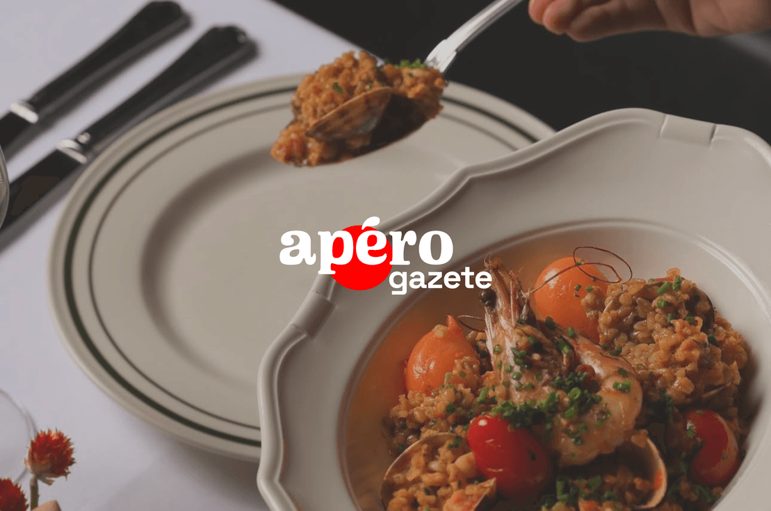 sen'den mutfağından deniz mahsullü firik pilavı.