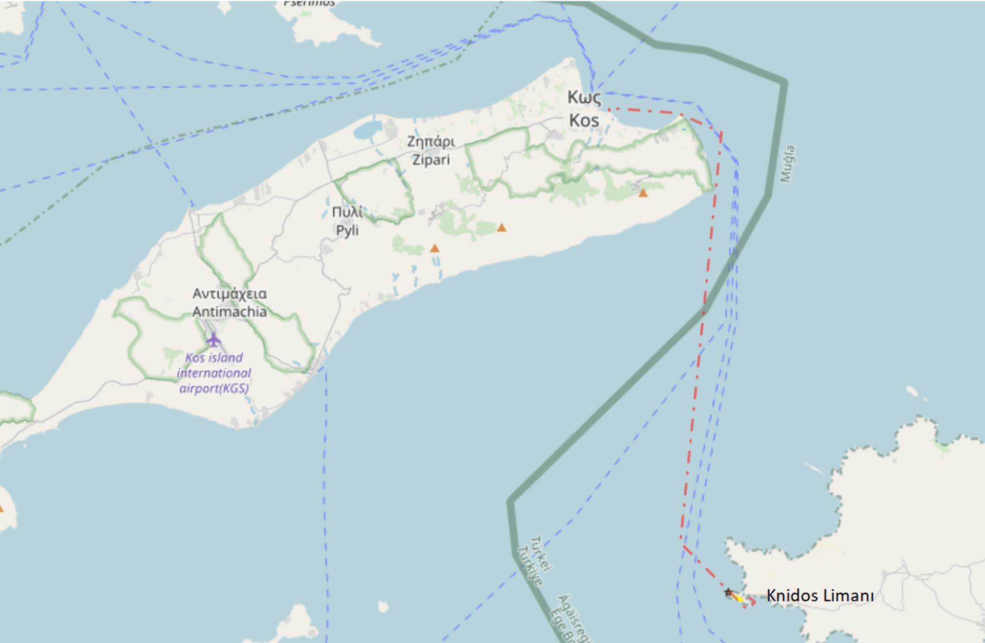 Knidos'dan Kos Adası'na