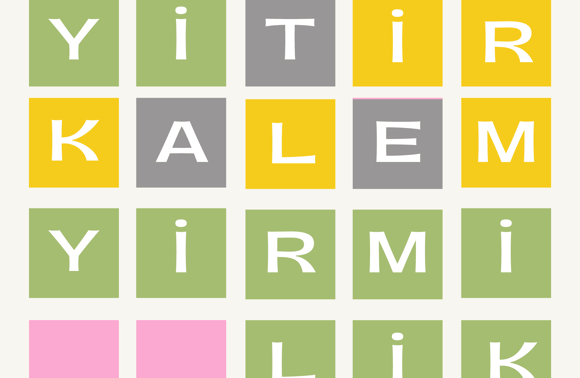  Günün Wordle’ını buldunuz mu?