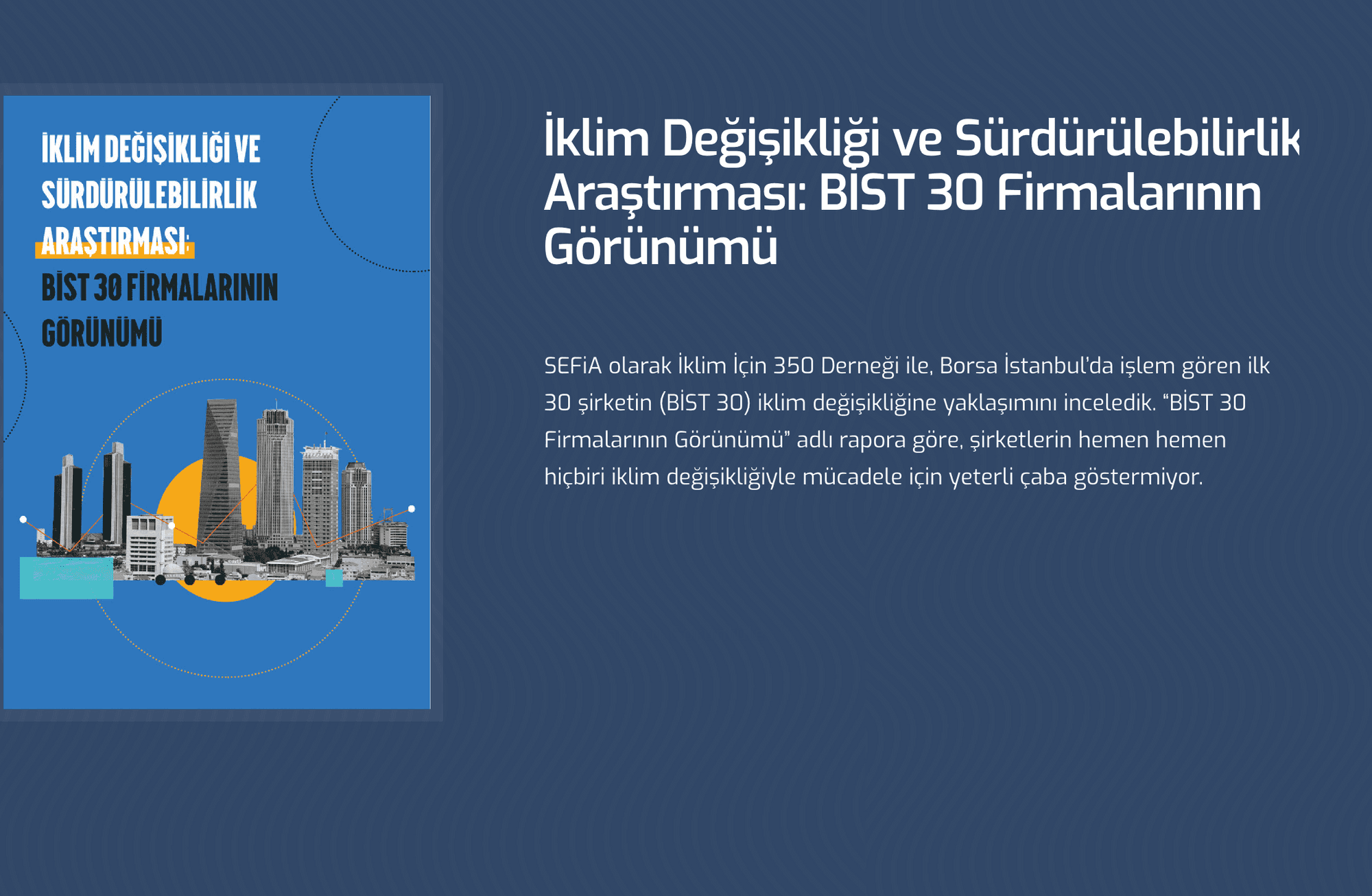BİST 30 firmaları ve iklim değişikliğine yaklaşımları