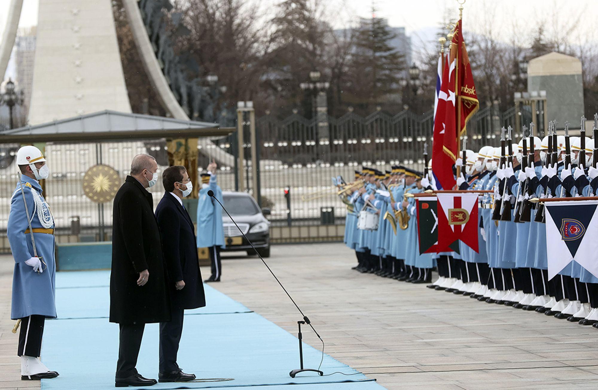 Tarihî ziyaret: Herzog ve Erdoğan'dan iş birliği mesajı