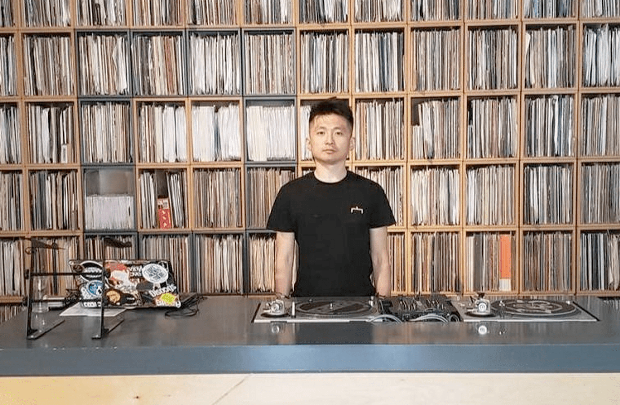 LUK MAN HON / 陸文康, record shop owner in Hackney Wick