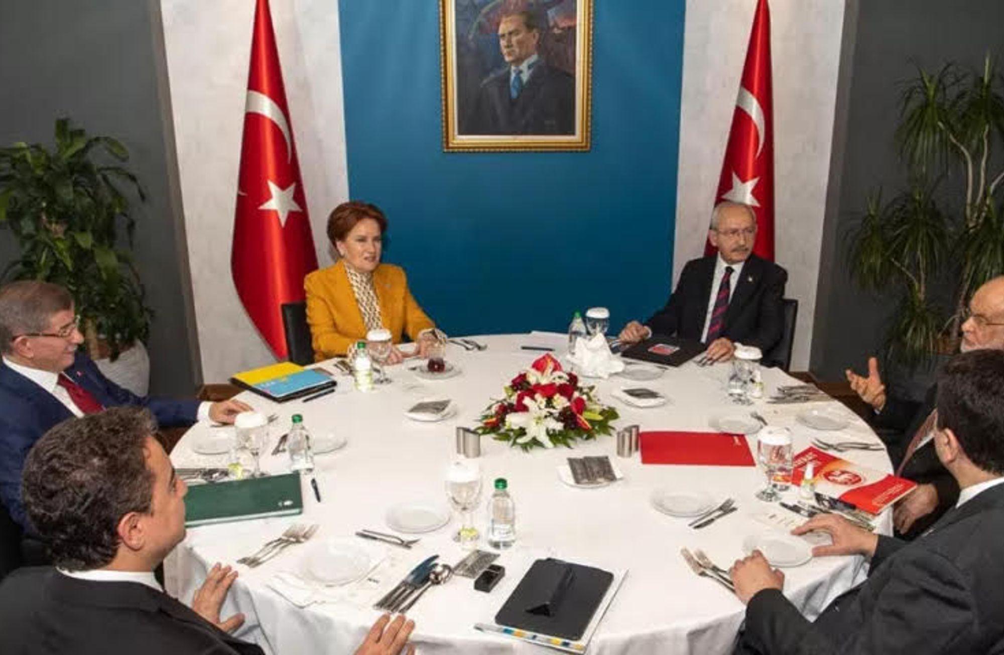 Altılı masanın ilk turu: Hayal kırıklığı