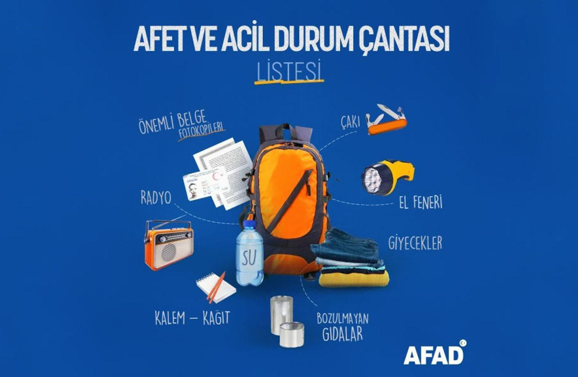 Afet ve Acil Durum Çantası Rehberi