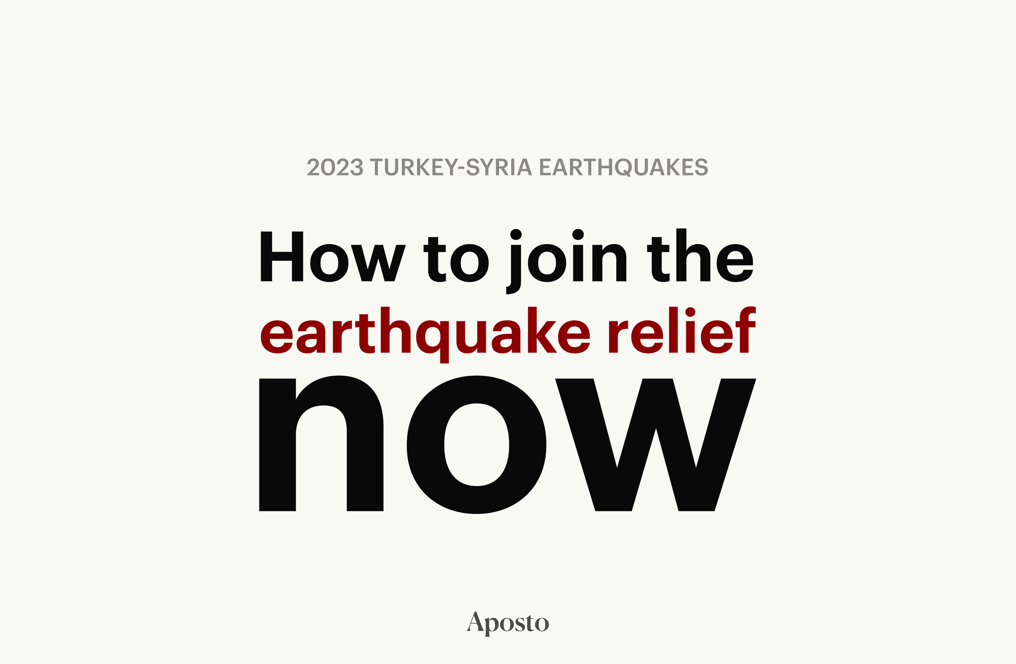 How to join the earthquake relief now