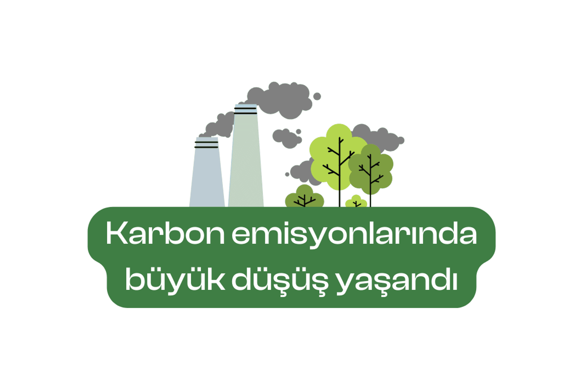 Karbon emisyonlarında büyük düşüş yaşandı