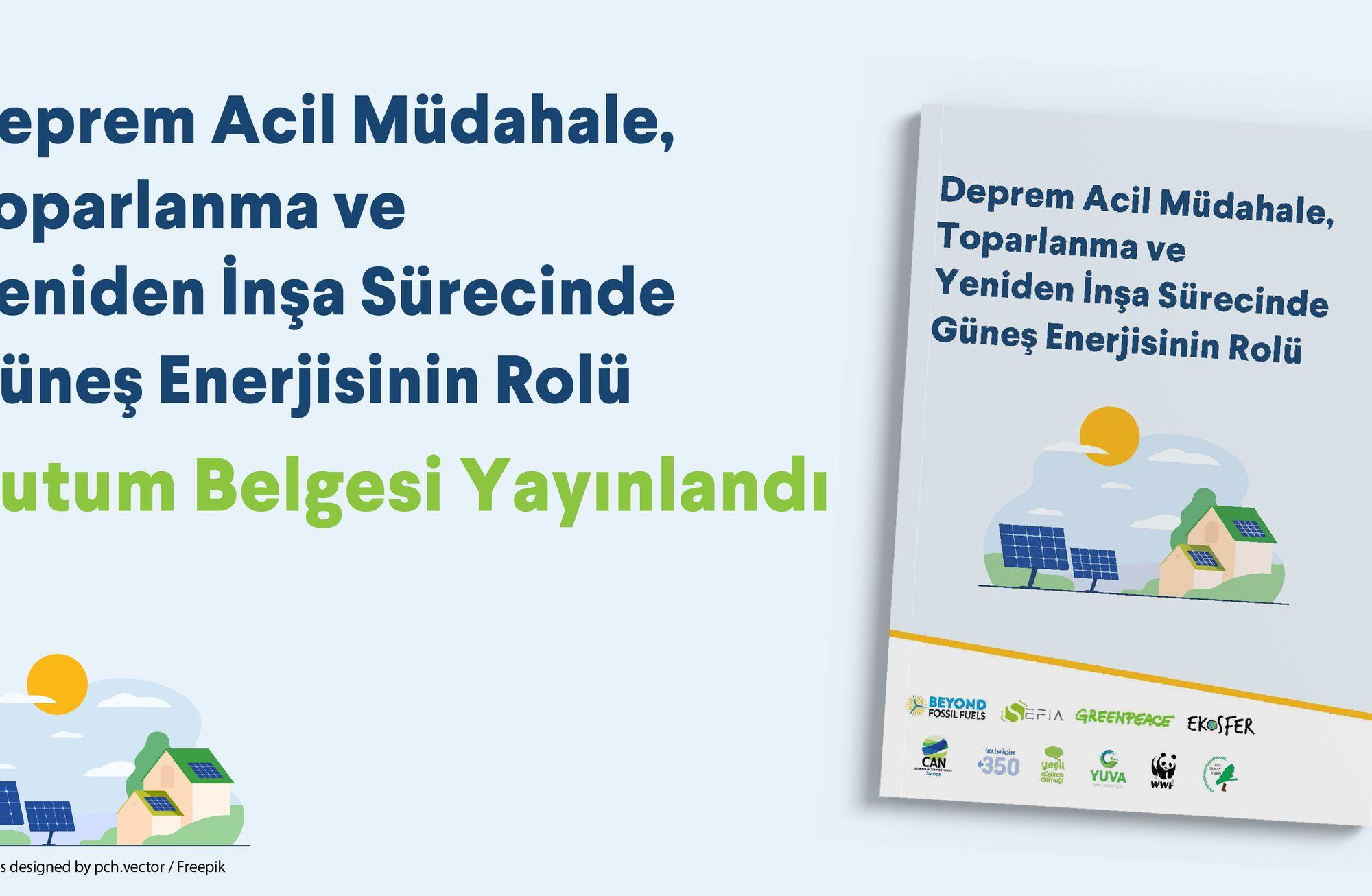 Deprem sonrası süreçte güneş enerjisinin rolü
