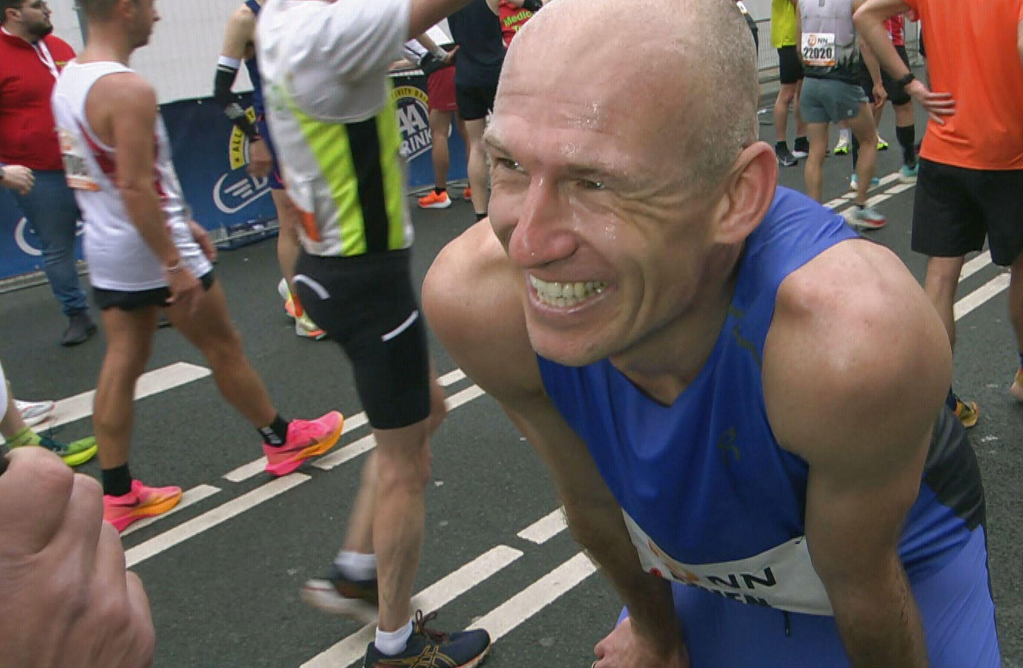 Arjen Robben, Rotterdam Maratonu'nu 3 saatin altında tamamladı