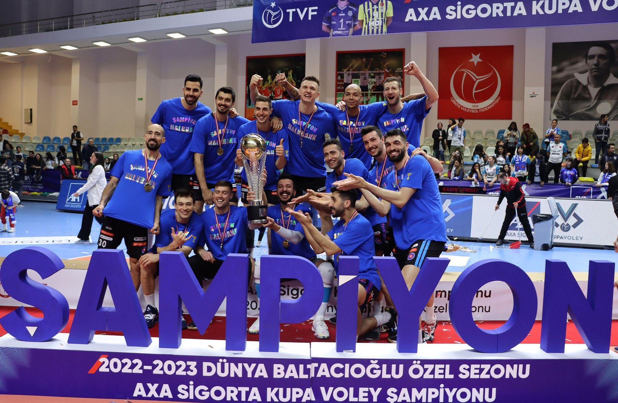 Erkekler Kupa Voley'de Şampiyon Halkbank