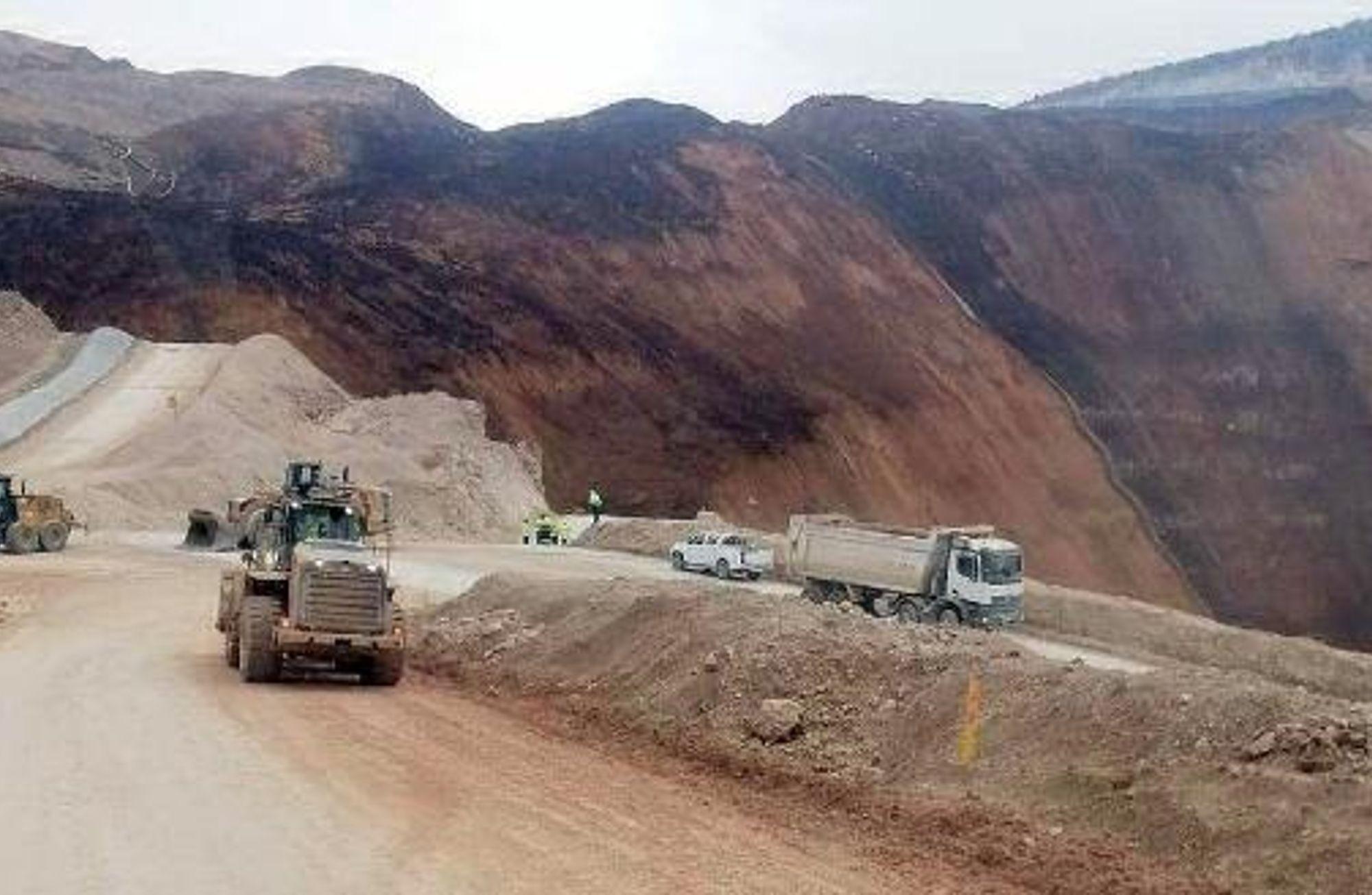 Erzincan'da Çöpler Altın Madeni’nde toprak kayması