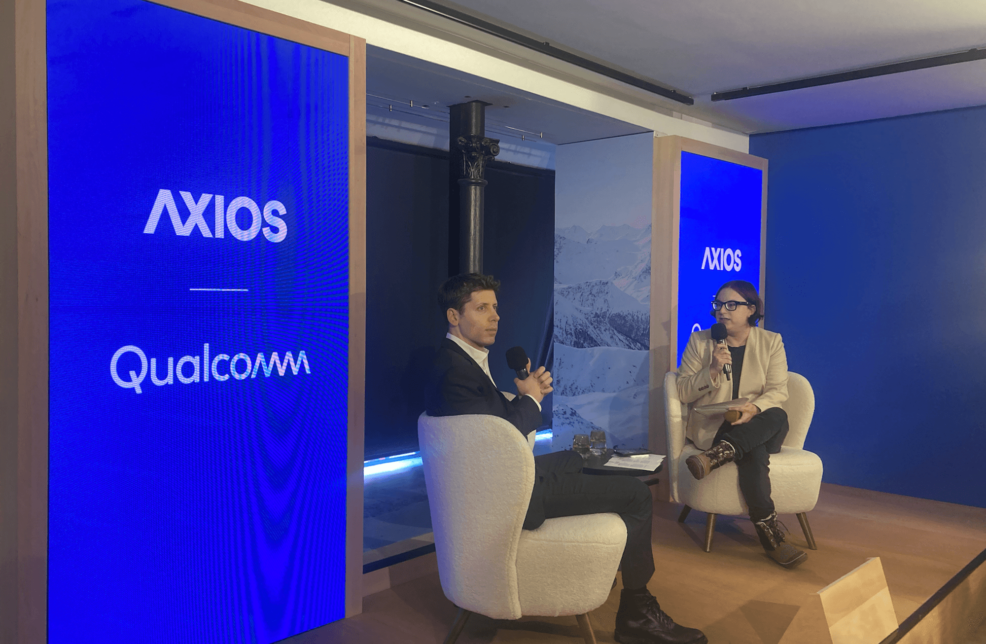 Lunch with Sam Altman at Davos