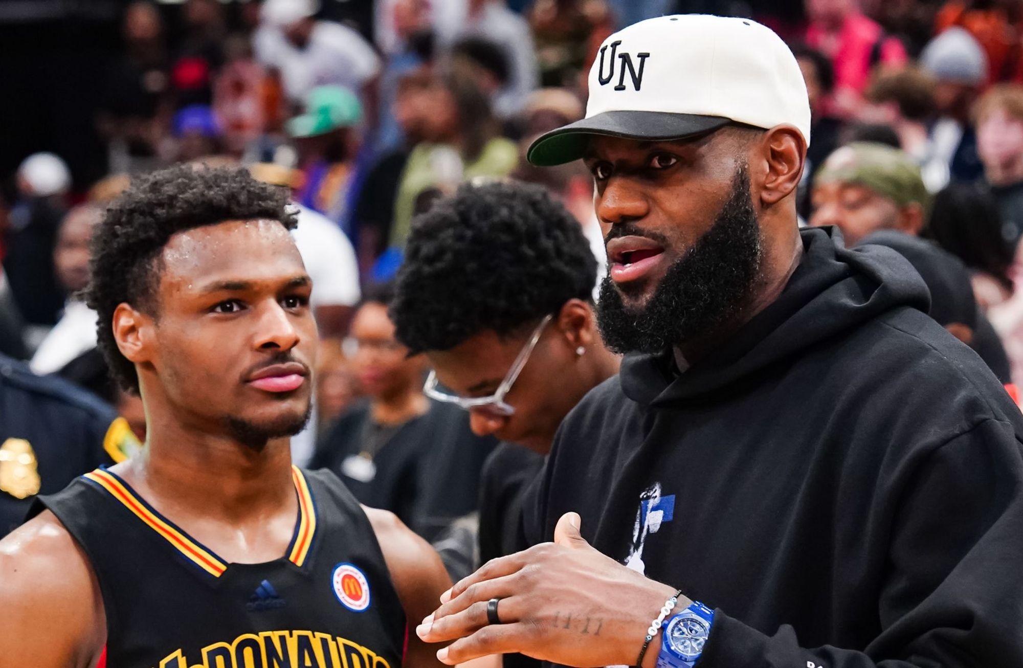 Babam sağ olsun: Bronny James, Lakers'ta