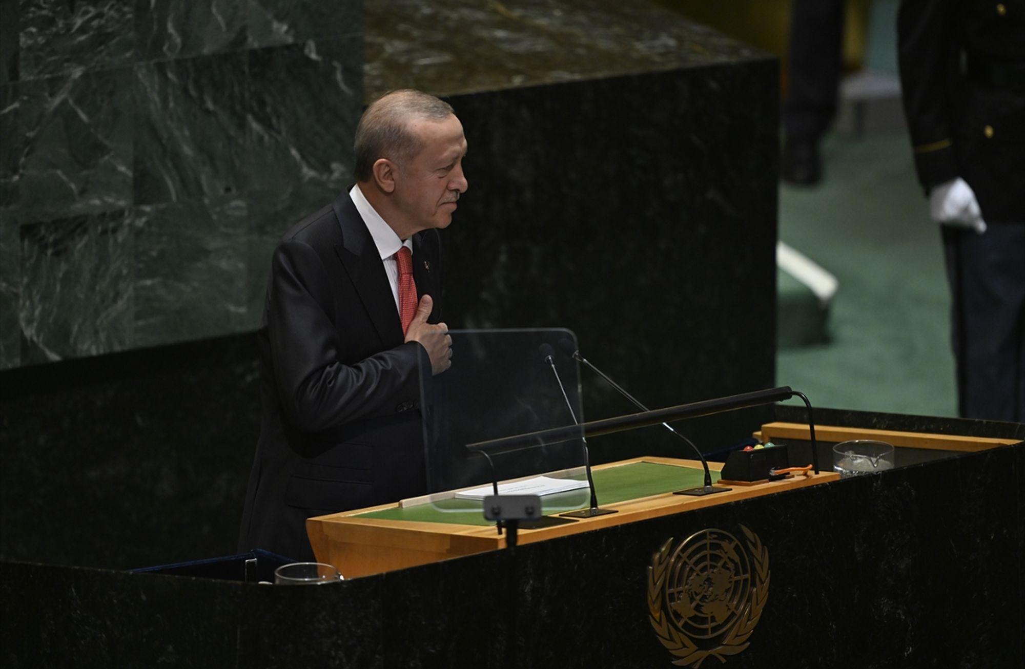 Cumhurbaşkanı Erdoğan BM Genel Kurulu’nda konuştu: Gündemde İsrail vardı