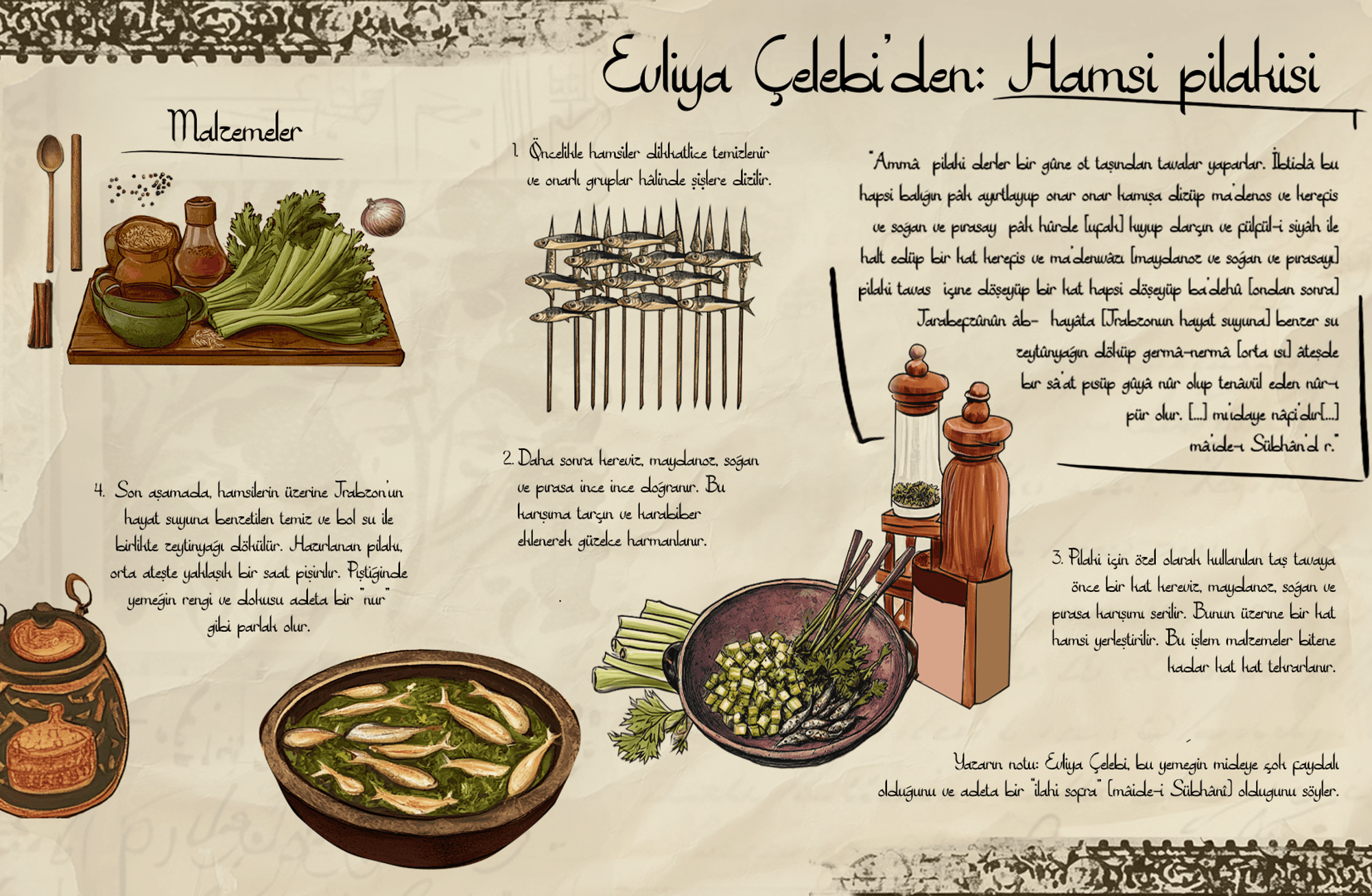 Evliya Çelebi’den: Hamsi pilakisi