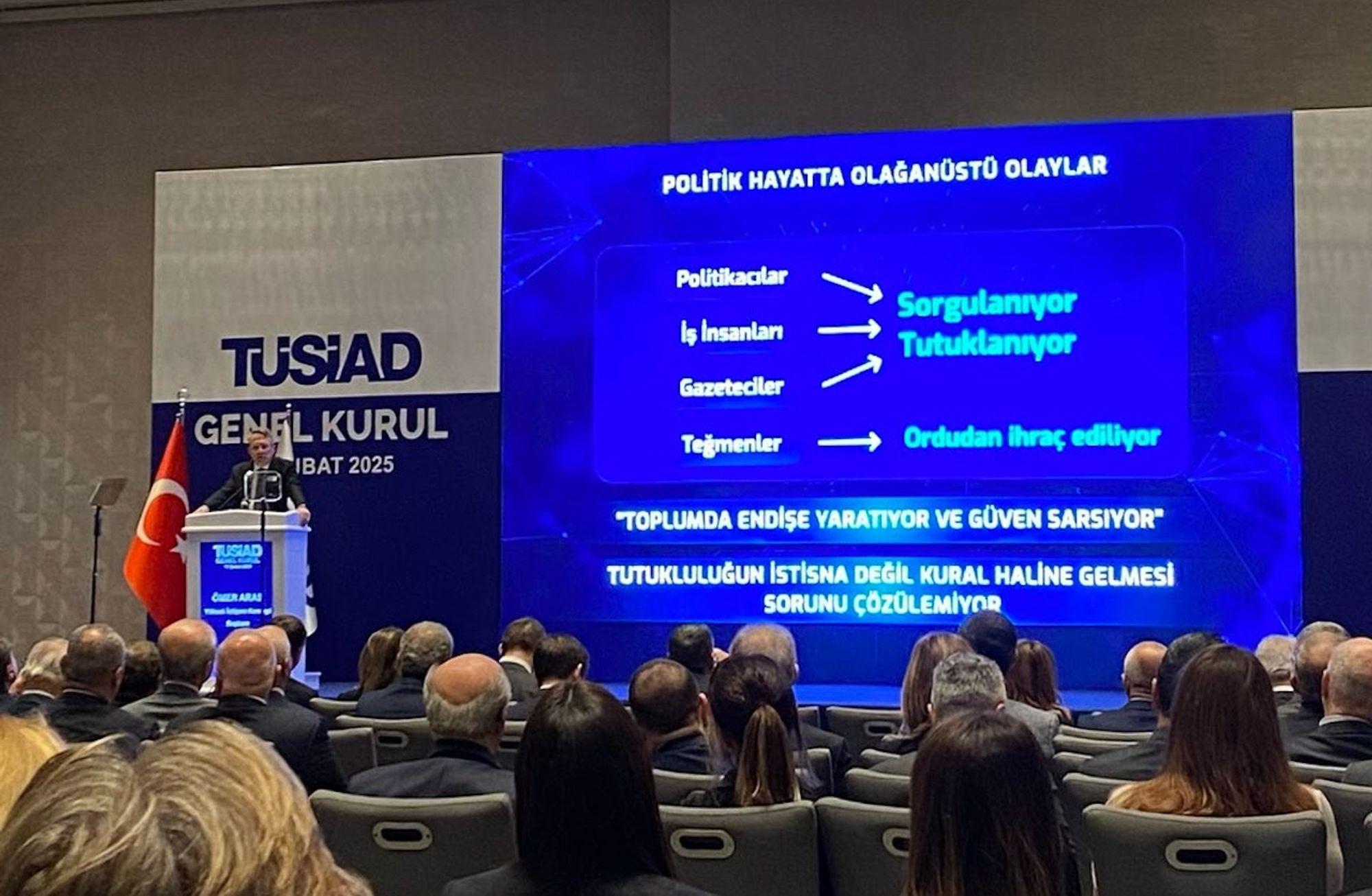 TÜSİAD soruşturması: Aras ve Turhan ifade vermek üzere polis eşliğinde adliyeye götürüldü