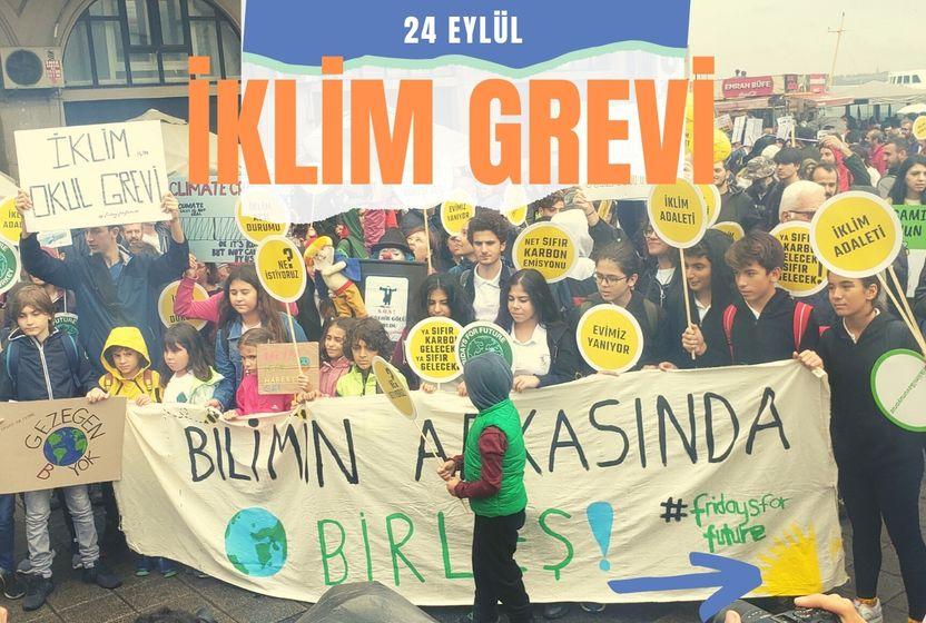 24 Eylül Küresel İklim Grevi'nde İklim için Birleşiyoruz