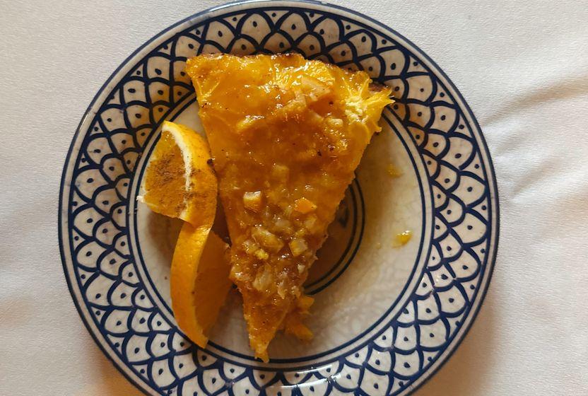 Geleneksel bir Fas keki: Portakallı meskouta