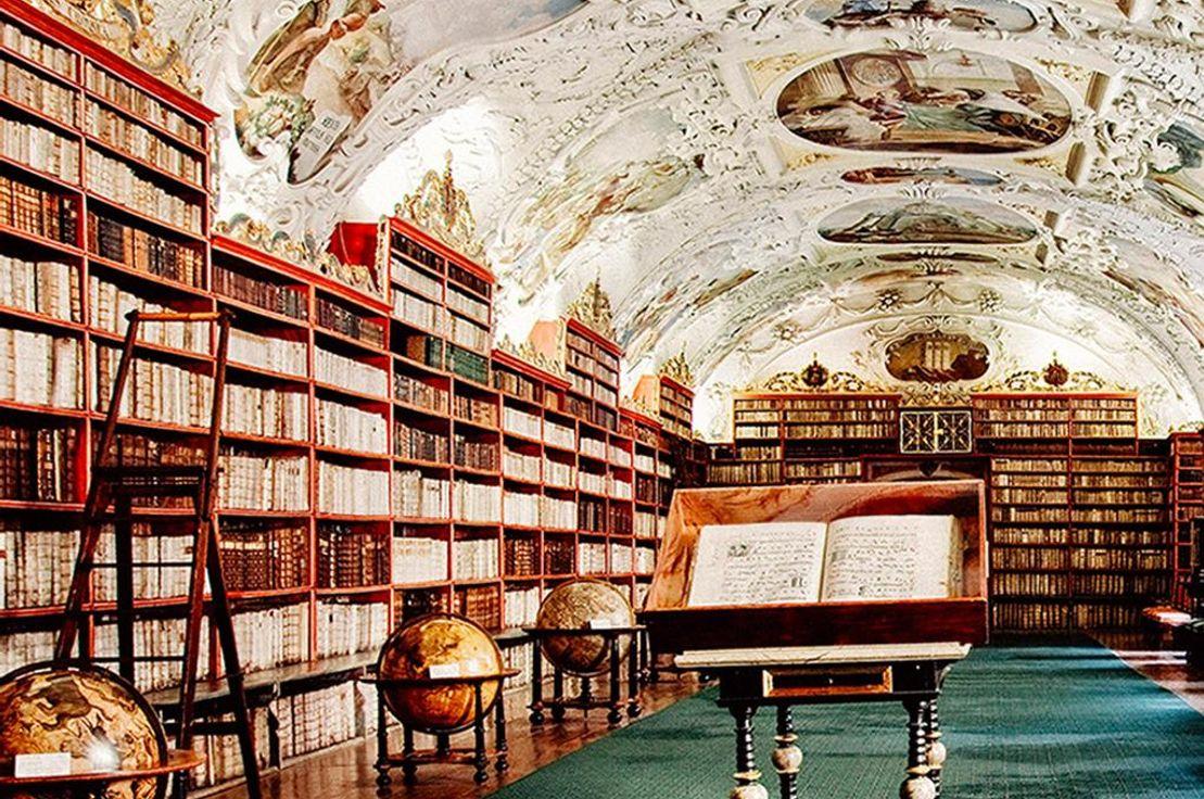 Baroque Library Hall, Czech Republic (https://www.klementinum.com/prohlidky/baroque-library/)
