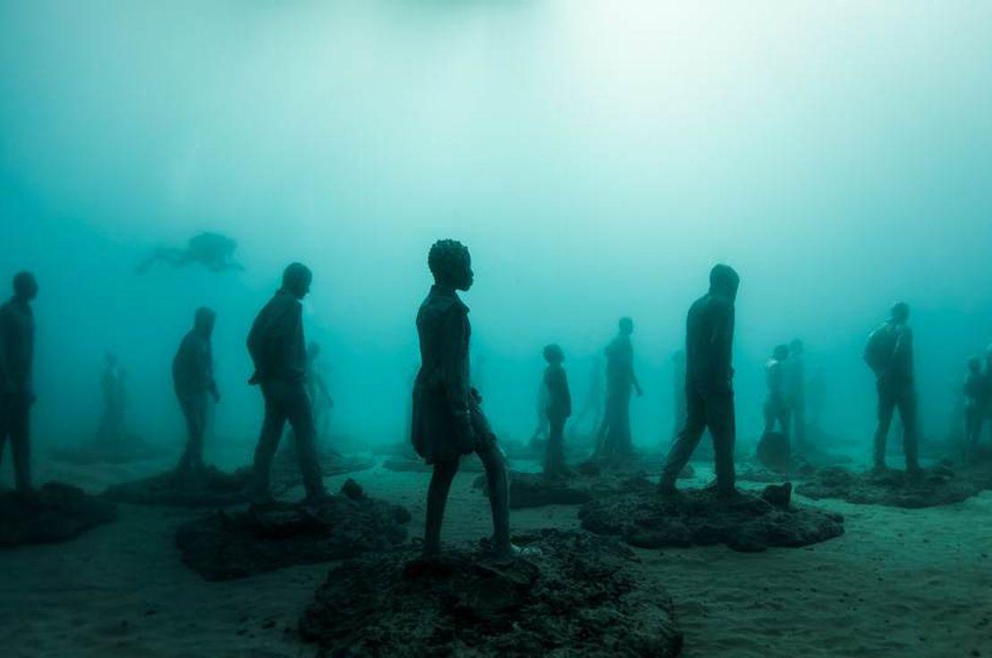 "Crossing the Rubicon" - Lanzarote, Spain, Jason deCaires Taylor sculpture