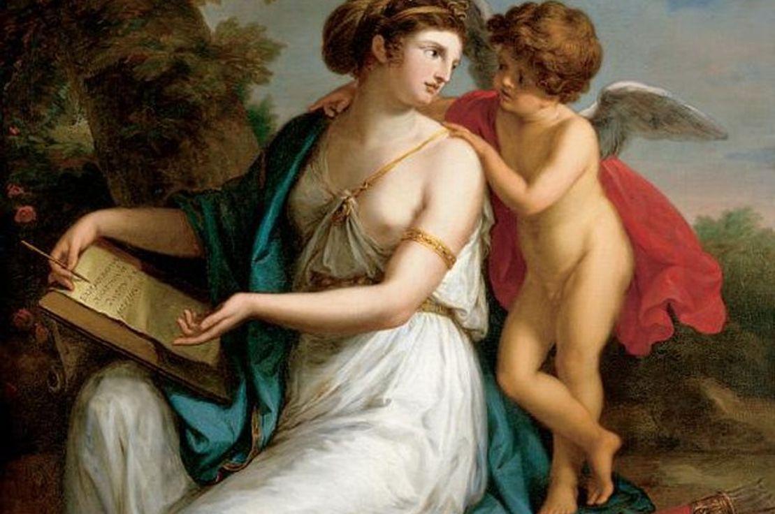 Sappho Inspired by Love by Angelica Kauffmann