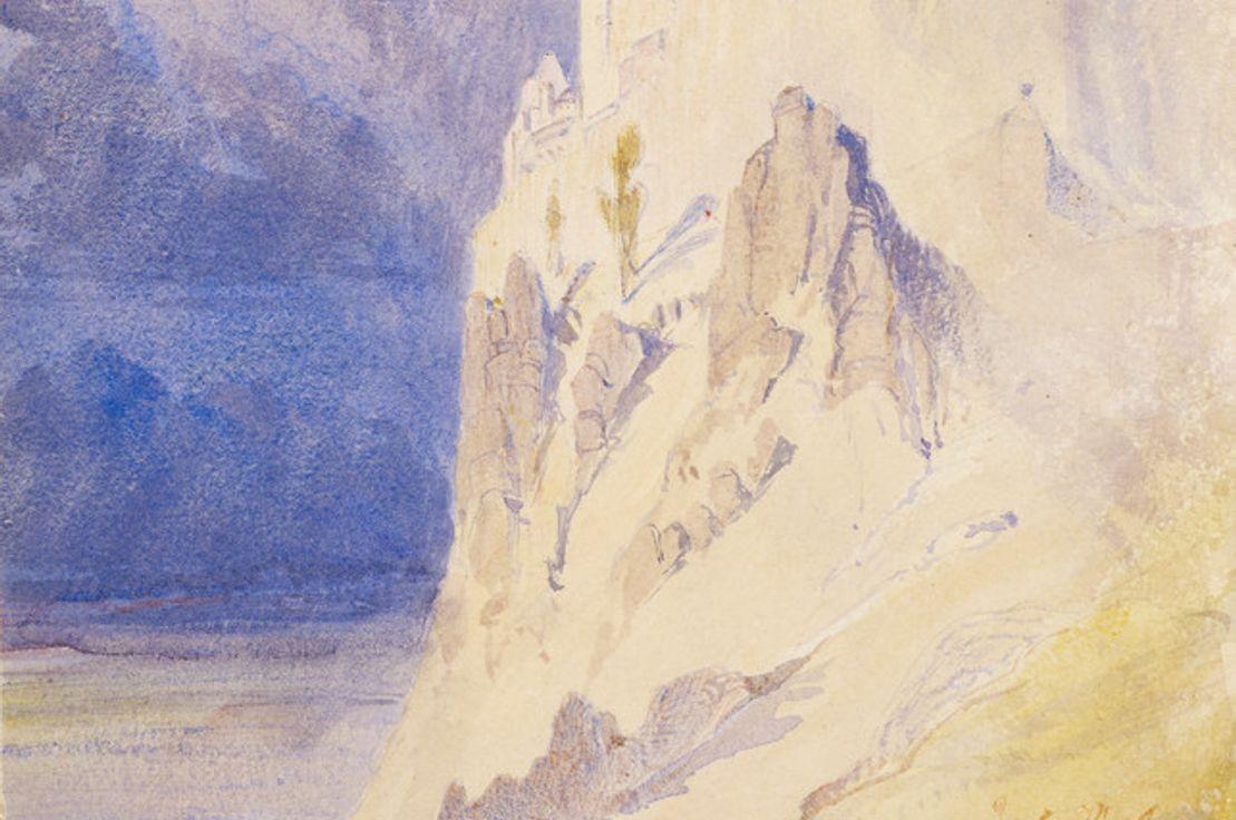 Dumbarton Castle, 1838. Artist: John Ruskin