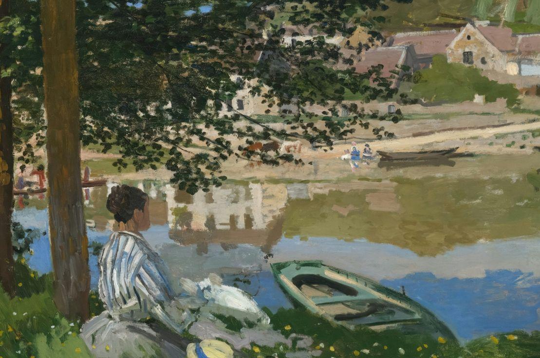 On the Bank of the Seine, Bennecourt Date,Claude Monet, Unsplash
