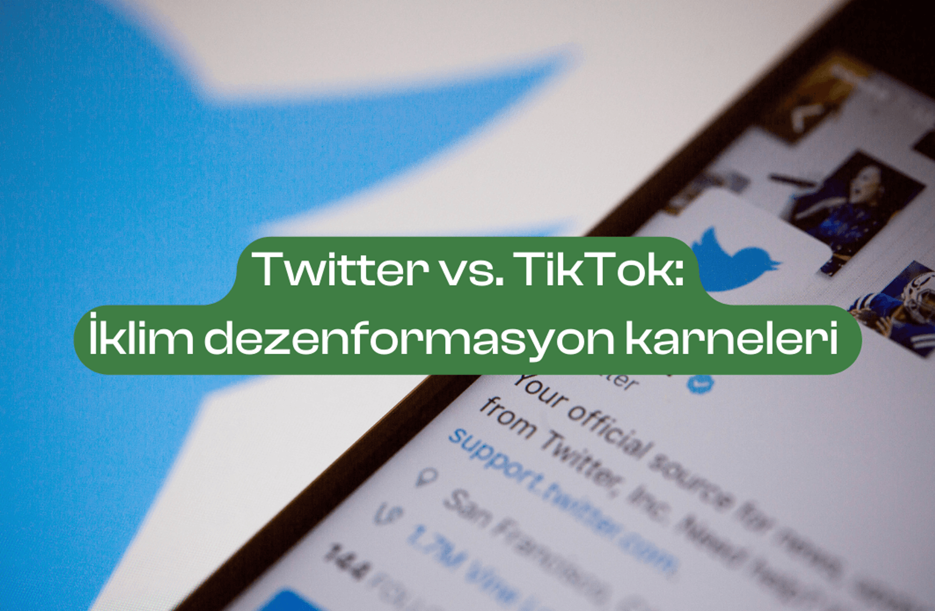 Twitter vs. TikTok: İklim dezenformasyon karneleri