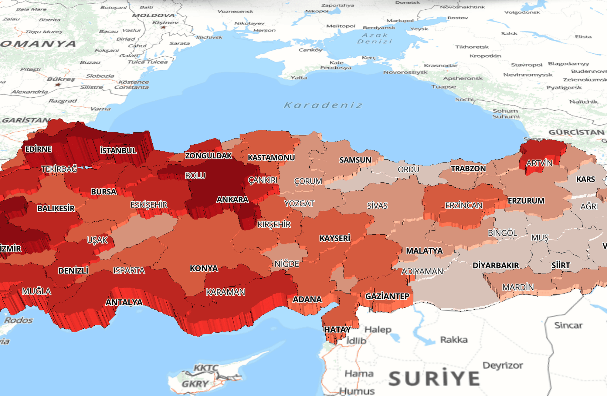Bölgeler arası eşitsizlik: Beş şehir GSYH’nin yarısına sahip