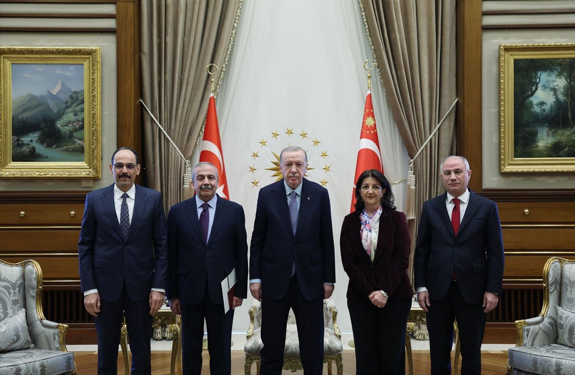 13 yıldır ilk yüz yüze temas: Cumhurbaşkanı Erdoğan, DEM Partili heyeti ağırladı
