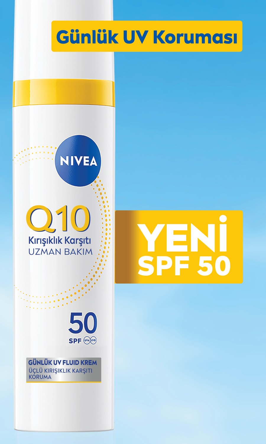 NIVEA Q10 Günlük UV Fluid Krem SPF 50