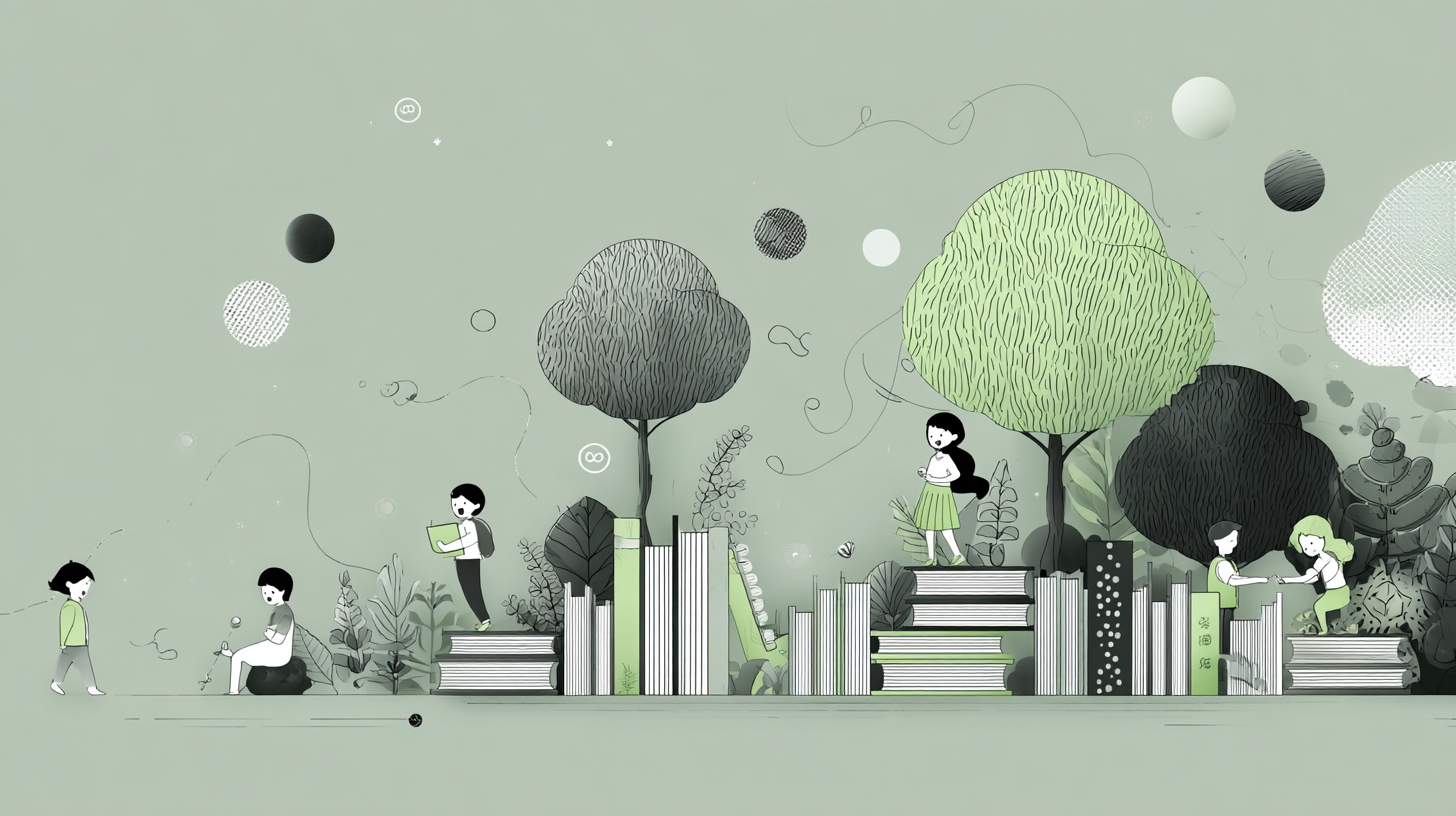 Çocuk kitapları illüstrasyonu